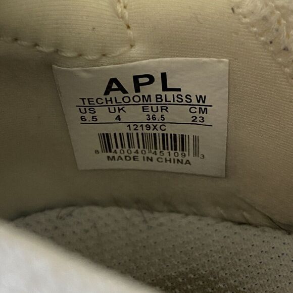 APL Techloom Bliss Running Athletic Shoes White/Cream/Neon Coral Orange 6.5 - Picture 10 of 11